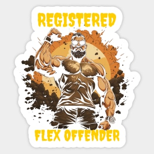 Registered flex offender Sticker